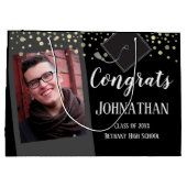 Afstuderen voegt één foto samen groot cadeauzakje (Achterkant)