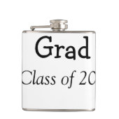 Afstuderen voegt klasse van 20xx naamtekst toe heupfles (Voorkant)