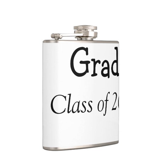 Afstuderen voegt klasse van 20xx naamtekst toe heupfles (Rechts)