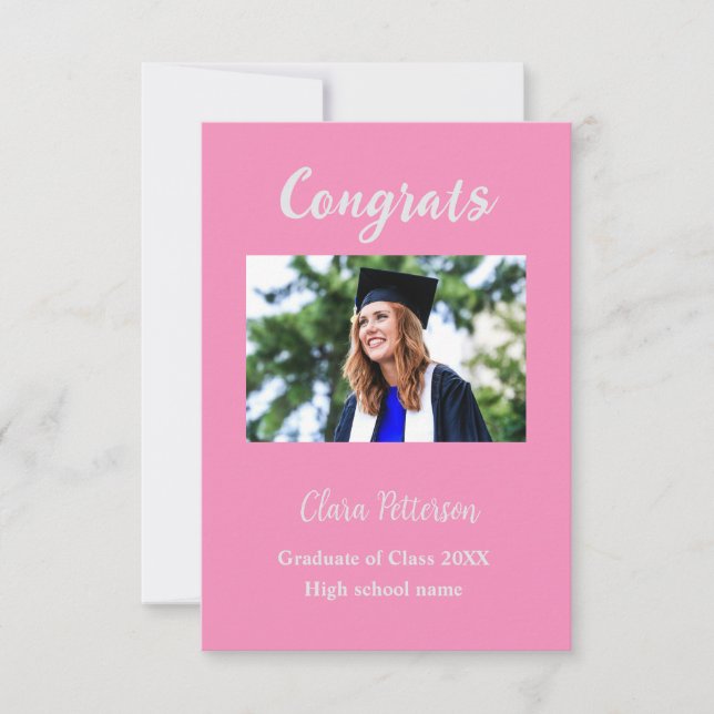 Afstuderen voegt naamklasse van 20xx congrats toe  (Voorkant)