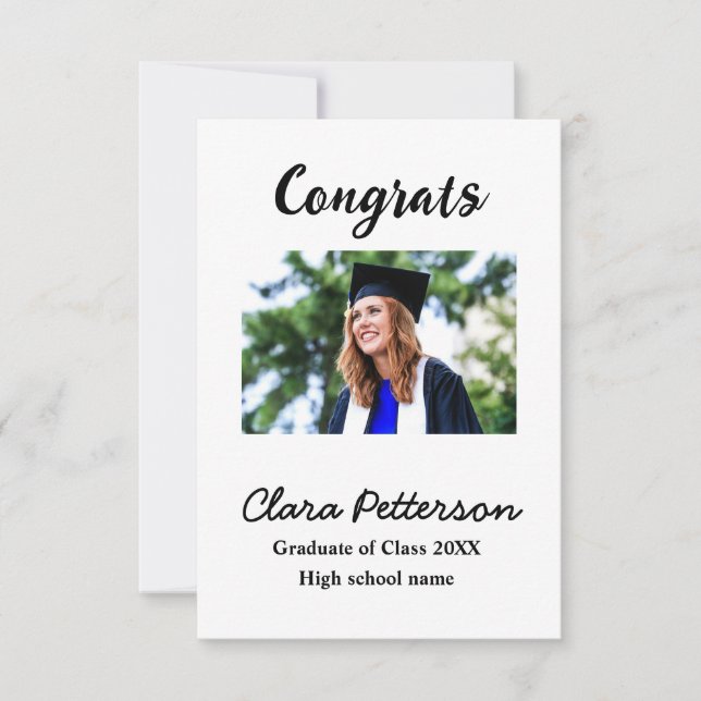 Afstuderen voegt naamklasse van 20xx congrats toe  (Voorkant)