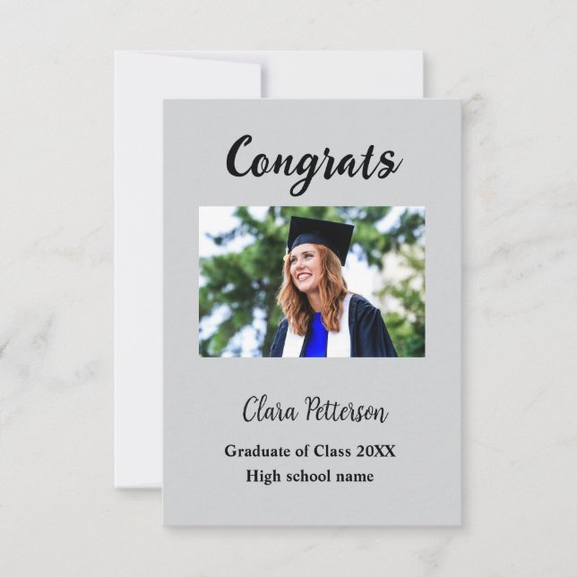 Afstuderen voegt naamklasse van 20xx congrats toe  (Voorkant)