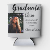 Afstuderen voegt naamklasse van 20xx congrats toe blikjeskoeler (Voorkant)