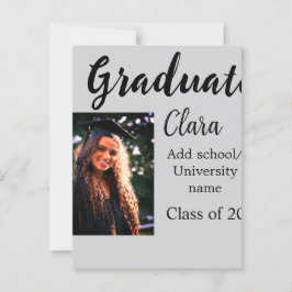 Afstuderen voegt naamklasse van 20xx congrats toe briefkaart