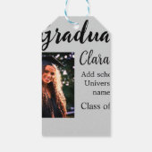 Afstuderen voegt naamklasse van 20xx congrats toe cadeaulabel (Achterkant)