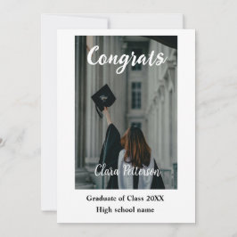 Afstuderen voegt naamklasse van 20xx congrats toe  feestdagenkaart