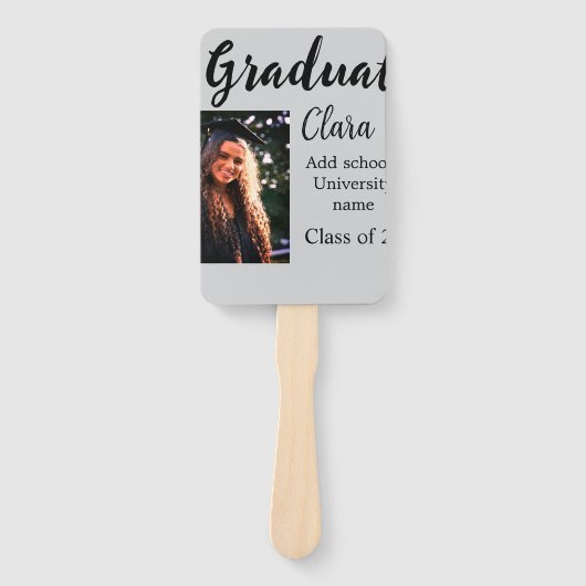 Afstuderen voegt naamklasse van 20xx congrats toe handwaaier (Voorkant)