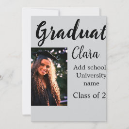 Afstuderen voegt naamklasse van 20xx congrats toe kaart