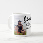 Afstuderen voegt naamklasse van 20xx congrats toe  koffiemok (Voorkant links)