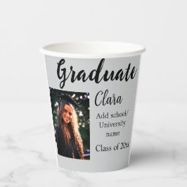 Afstuderen voegt naamklasse van 20xx congrats toe papieren bekers