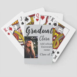 Afstuderen voegt naamklasse van 20xx congrats toe pokerkaarten