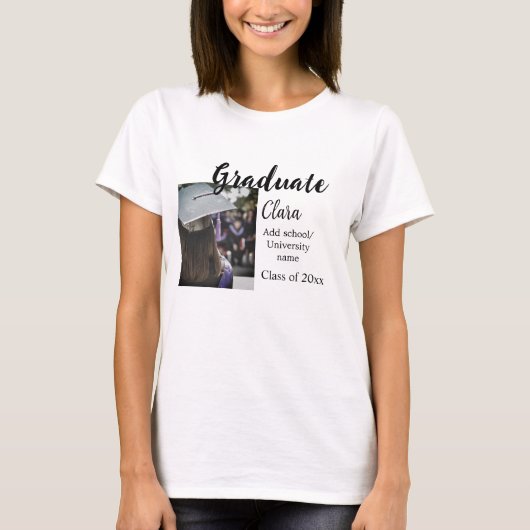 Afstuderen voegt naamklasse van 20xx congrats toe  t-shirt (Voorkant)