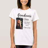 Afstuderen voegt naamklasse van 20xx congrats toe t-shirt (Voorkant)