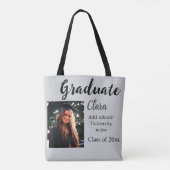 Afstuderen voegt naamklasse van 20xx congrats toe tote bag (Achterkant)