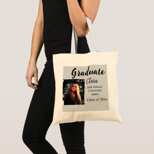 Afstuderen voegt naamklasse van 20xx congrats toe tote bag (Voorkant (product))
