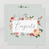 Afstuderen voegt zacht perzik en groene flora toe (Voorkant / Achterkant)