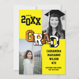 Afstuderen Voetbal Basketball Football Geel Kaart