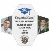 Afstuderen Voetbal Custom Foto & Naam Keepsake (Enkel)