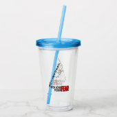 Afstuderen: Volg je angst.w Acryl Drinkbeker (Achterkant)
