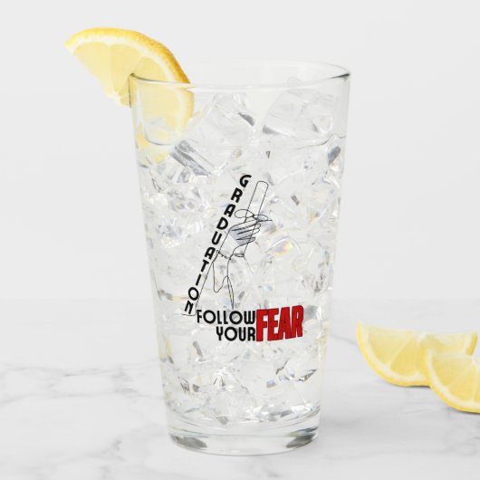 Afstuderen: Volg je angst.w Glas (Voorkant ijs)