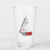 Afstuderen: Volg je angst.w Glas (Voorkant)