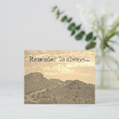 Afstuderen Volg je eigen pad woestijnwandeling Briefkaart (Staand voorkant)