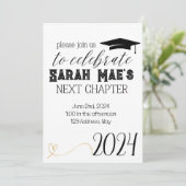 Afstuderen Volgend Afstudeerder Uitnodiging voor f (Staand voorkant)