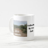 Afstuderen volgt eigen pad woestijnpad Afstuderen Koffiemok (Voorkant links)