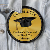 Afstuderen voor Afstuderen en gasten Ronde Button 6,0 Cm (In situ)