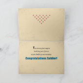 Afstuderen voor basisopleiding leger, militaire so kaart (Binnen)