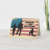 Afstuderen voor basisopleiding leger, militaire so kaart (Voorkant)