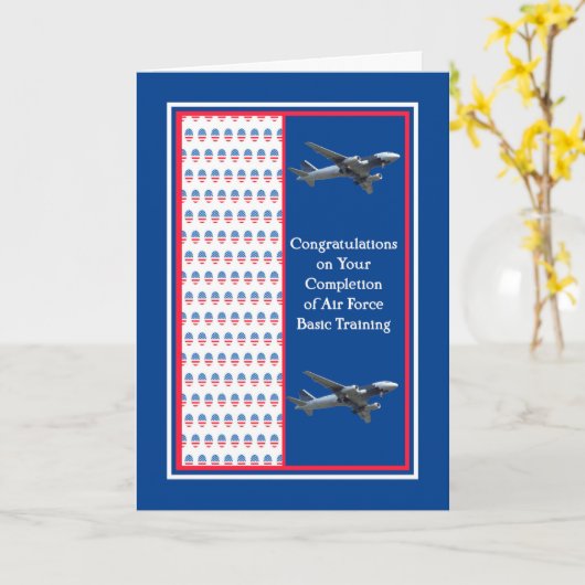 Afstuderen voor basisopleiding luchtmacht kaart (Gele Bloem)