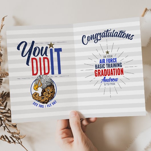 Afstuderen voor basisopleiding van de luchtmacht 3 kaart