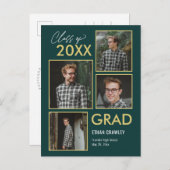 Afstuderen voor bewerkbare galerij bewerken briefkaart (Voorkant / Achterkant)