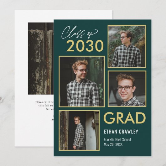 Afstuderen voor bewerkbare galerij bewerken kaart (Voorkant / Achterkant)