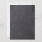 Afstuderen voor bijtende fotocollage-karton aankondiging (Achterkant)