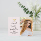 afstuderen voor borstvoeding briefkaart (Staand voorkant)