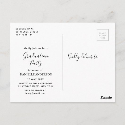 afstuderen voor borstvoeding briefkaart (Achterkant)