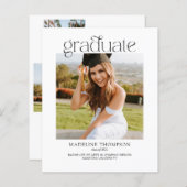 Afstuderen voor budgetminimalistisch lesfotocollag (Voorkant / Achterkant)