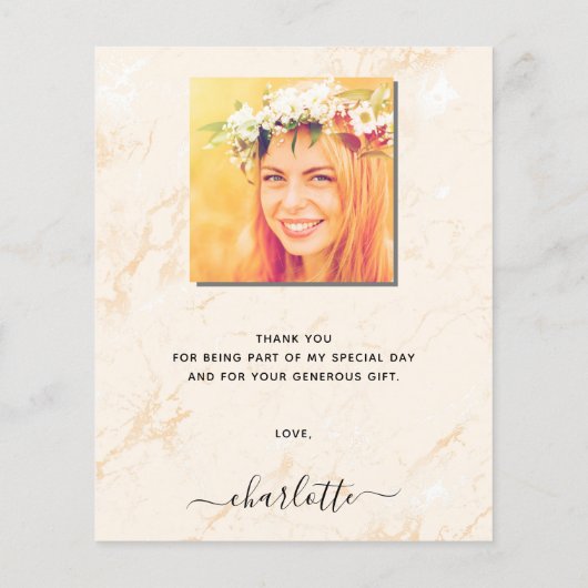 Afstuderen voor de begrotingspampagnes blush dank  (Achterkant)