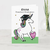 Afstuderen voor de voorschoolse school Gefelicitee Kaart (Voorkant)