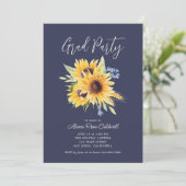 Afstuderen voor de zeemacht en de geelzonnebloem kaart (Staand voorkant)