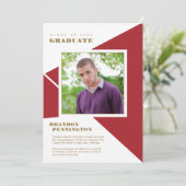 Afstuderen voor driehoeken van het Geometrische ro Aankondiging (Staand voorkant)