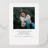 Afstuderen voor Folie van geraffineerde collage ED Folie Uitnodiging (Achterkant)