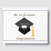 Afstuderen voor gastenboeken (Voorkant)