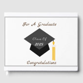 Afstuderen voor gastenboeken (Voorkant)