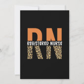 AFSTUDEREN voor geregistreerde zenuwslopper Typogr Kaart (Achterkant)