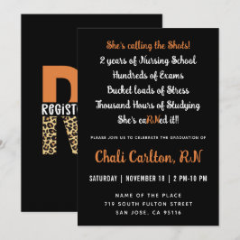 AFSTUDEREN voor geregistreerde zenuwslopper Typogr Kaart