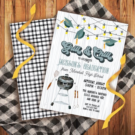 Afstuderen voor Grill and Chill BBQ gedeeltelijk Kaart