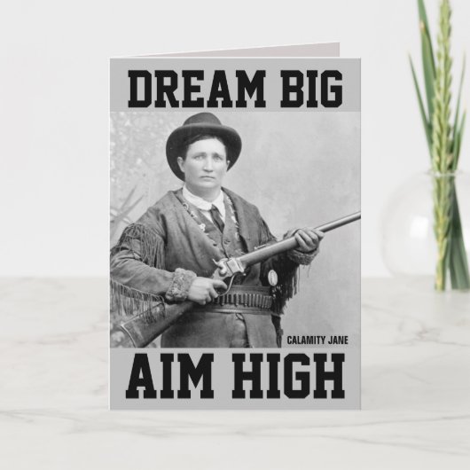 AFSTUDEREN VOOR HAAR WENSKAARTEN (CALAMITY JANE) KAART (Voorkant)